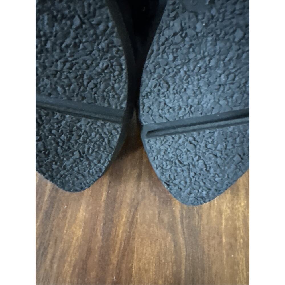 GC Shoes Women's Lavan Bow Detail Wedge Heel Ankle Booties Black Size 8 - Picture 6 of 8